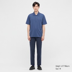 Polo Uniqlo AIRism Homme Blanche | 3291-PXDIO