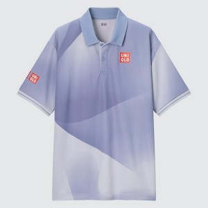 Polo Uniqlo DRY-EX Homme Bleu | 6841-WMVBJ