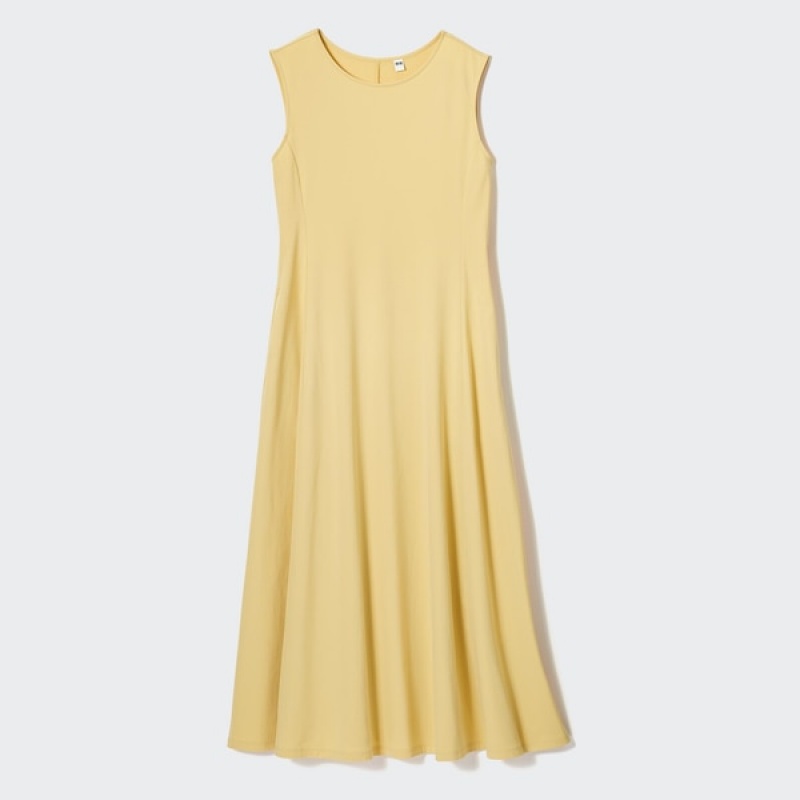 Peignoir Uniqlo Ultra Stretch AIRism Sans Manches Femme Jaune | 3704-JXHZT